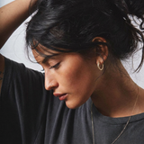Debbie Diamond-Cut Hoop Earrings (Silver)