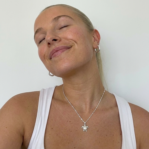 Customer photo wearing Grace Blooms jewelry