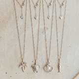 Dainty Palm Tree Charm (Silver)