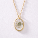 Snow Lace Wildflower Adjustable Necklace