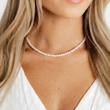 Swarovski Round White Pearl Necklace